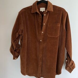 Sezane Corduroy max shirt